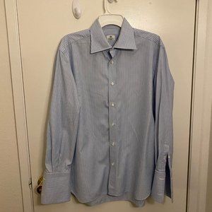 Borrelli blue striped shirt
